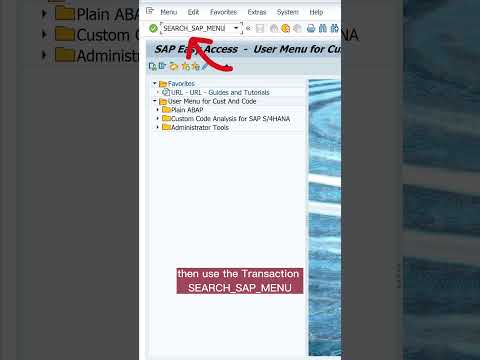 Powerful Search Option in SAP GUI - Transaktion #sap #search #tips