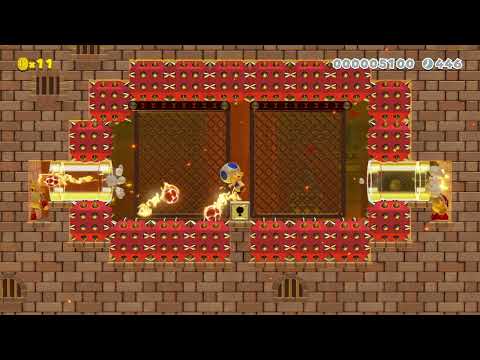 The Fire Fortress by Roby` 🍄 Super Mario Maker 2 ✹Switch✹ #bnz