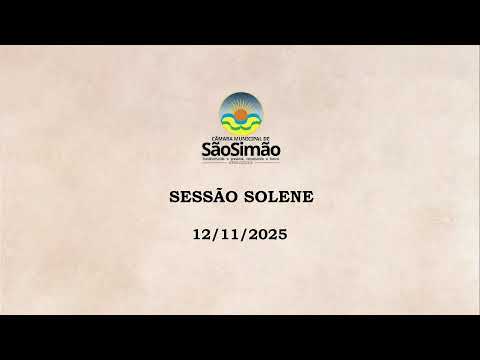 SESSÃO SOLENE - 12/11/2025