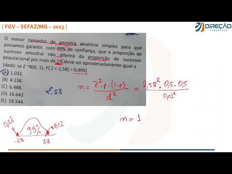GABARITO SEFAZ MG 2023 - PROVA DE ESTATÍSTICA RESOLVIDA