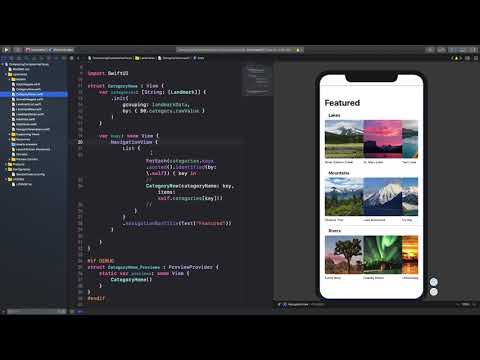 SwiftUI - Composing Complex Interfaces - Section 4: Compose the Home View (Xcode 11)