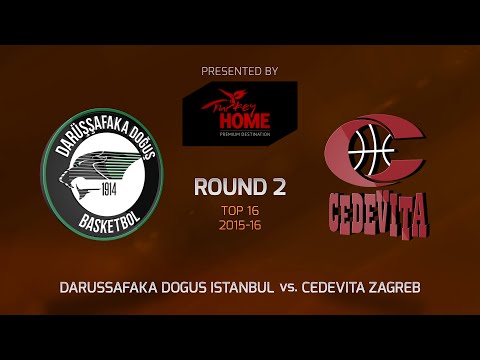 Highlights: Top 16, Round 2, Darussafaka Dogus Istanbul 72-79 Cedevita Zagreb