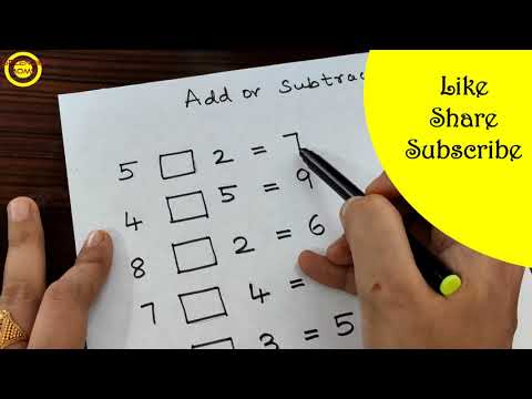 Missing operaryion  Maths class 1 class 2 mentalmaths worksheet