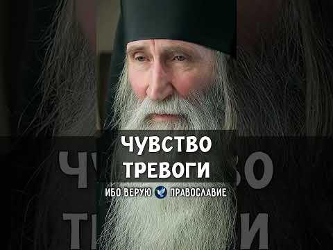 Чувство тревоги | монах Киприан (Бурков)