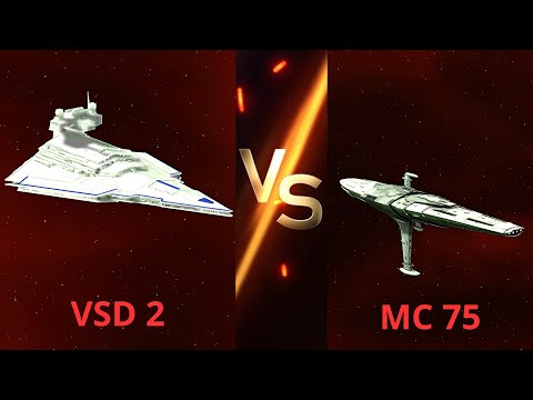 Can Victory 2 Star Destroyer Beat MC75 in Empire at War: Thrawn's Revenge?