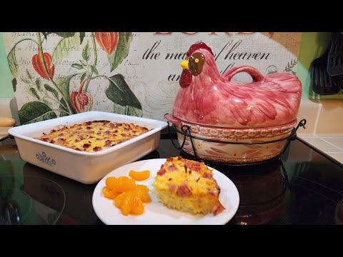 Farmers Casserole – Ham, Potato & Cheese Breakfast Casserole – One Pan - The Hillbilly Kitchen