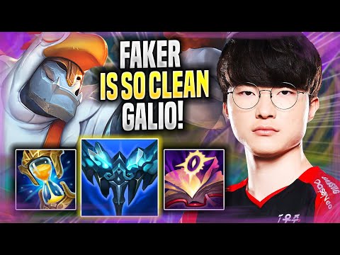 FAKER IS SO CLEAN WITH GALIO! - T1 Faker Plays Galio MID vs Ahri! | Season 2022