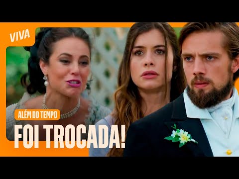 BARRACO! FELIPE ABANDONA MELISSA NO ALTAR E FOGE COM LÍVIA  | ALÉM DO TEMPO | CENAS MARCANTES