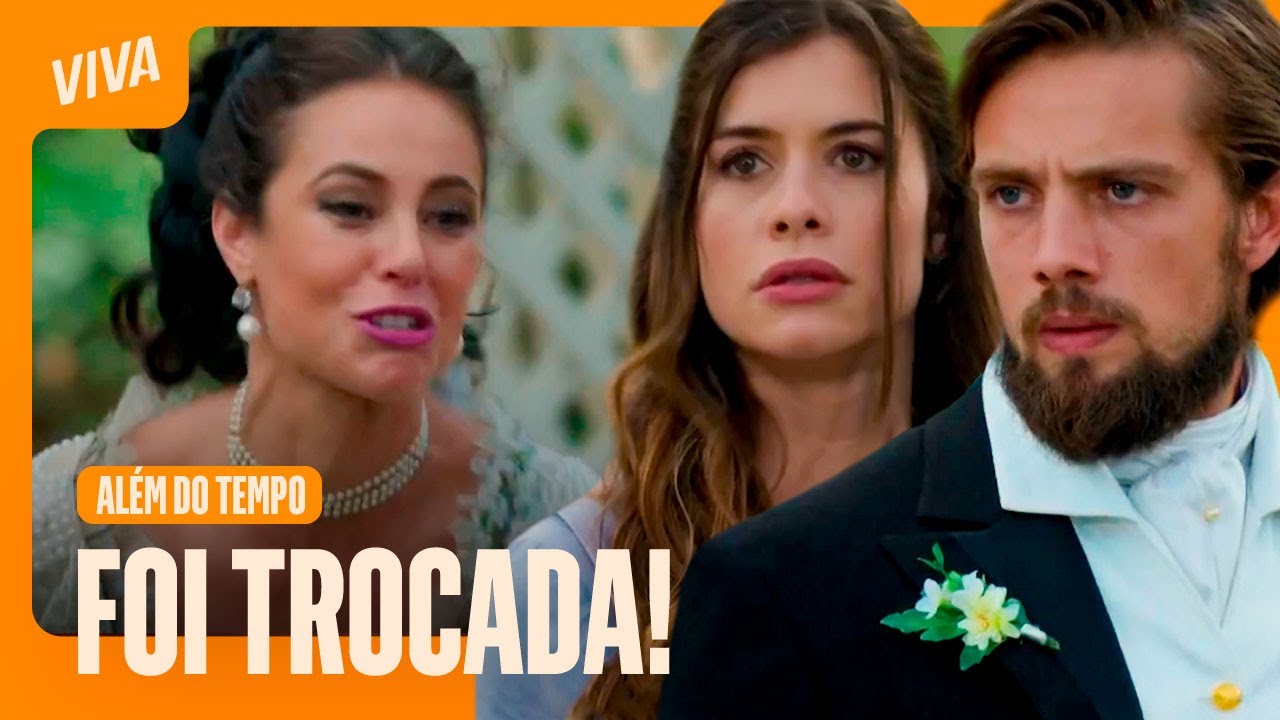 BARRACO! FELIPE ABANDONA MELISSA NO ALTAR E FOGE COM LÍVIA  | ALÉM DO TEMPO | CENAS MARCANTES