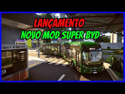🔴Gameplay Novo Mod BYD | Mapa SP Área 7 Fictício V3 | Linha 9870-23 | Proton Bus Simulator #cqmods