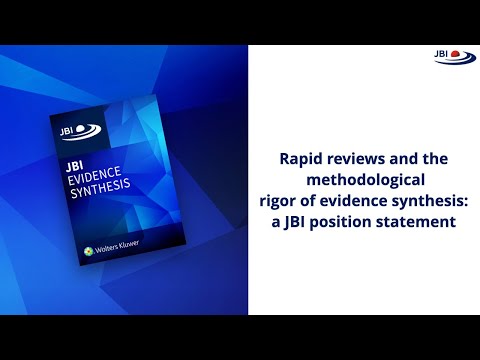 Rapid Reviews and the methodological rigor of evidence synthesis