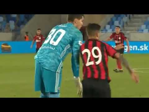 Handy goal - Kike Gomes - Slovan Bratislava - Lincoln Red 1:1