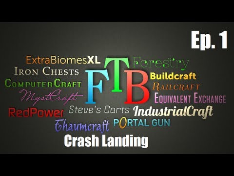 Ultimate Feed the Beast Survival, Episode 1 Crash Landing