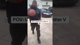 USHER IV vs. USHER V ⛹🏾🏀 #nbadraft #fypシ #usher #familytime #fatherson #shorts #tiktok