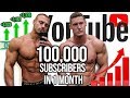 100,000 SUBSCRIBERS IN 1 MONTH! | How To Grow On Social Media