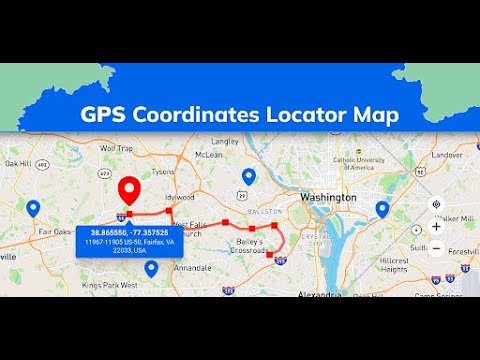 GPS Coordinates Locator Map