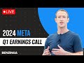 🔴WATCH LIVE: Meta Platforms Q1 2024 Earnings Call | $META