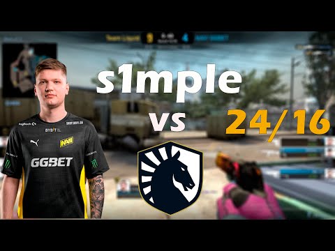 NaVi S1mple (24/16) vs Liquid (Overpass) @ BLAST Premier World Final 2022
