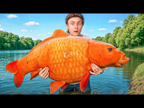 My $1 Goldfish Grew into a Monster fish!