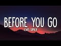 Lewis Capaldi - Before You Go (Lyrics)