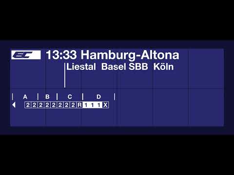 SBB TTS Durchsage • Einfahrt des EuroCity nach Hamburg-Altona (hält ausserordentlich in Offenburg)