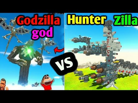EPIC BATTLE: Godzilla god vs Hunter zilla!