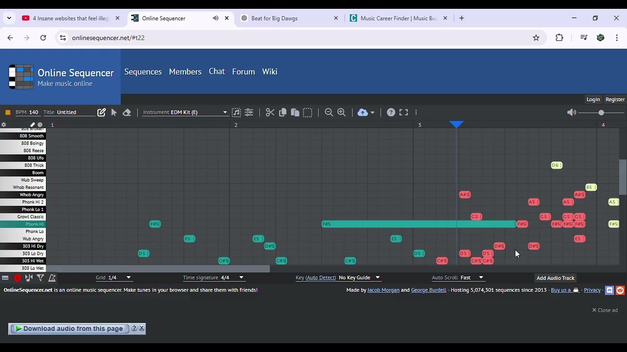 Online Sequencer  my first video