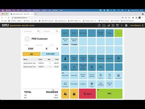 Processing an exchange on ERPLY POS (Berlin)