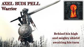 Axel Rudi Pell - Warrior (Riot cover) (lyrics on screen)
