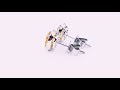 SUNSHINE IMPERIAL TOPAZ & DIAMOND STUDS