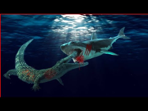 Crocodile vs Shark | Who do you think is the winner?