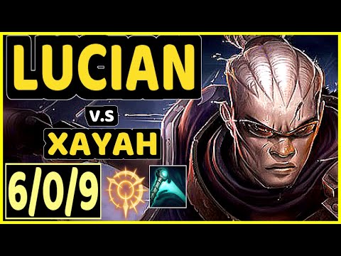 HANS SAMA (LUCIAN) vs XAYAH - 6/0/9 KDA BOTTOM ADC GAMEPLAY - EUW Ranked MASTER