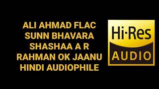 SUNN BHAVARA (SASHAA) A R RAHMAN OK JAANU HQ 5.1 LOSSLESS HINDI FLAC SONG