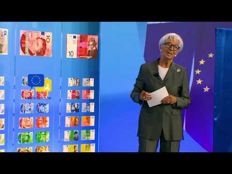 Video Thumbnail: New Euro Banknotes Revealed ECB President Lagarde Shortlists 10 Future Designs
