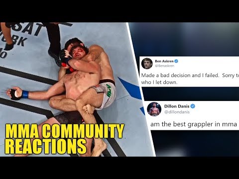 MMA Pro's react to Ben Askren choked out by Demian Maia - Ben releases apology