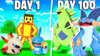 I Spent 100 DAYS in Minecraft Pixelmon Against my Rival! (Duos Pokémon)