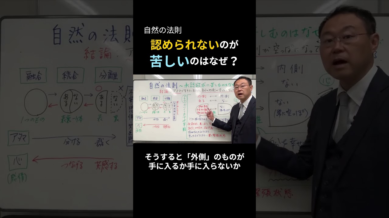 認めてもらえないのはなぜ苦しい？ #自己啓発 #本音で生きる #ビジネス #心の哲学 #深層心理