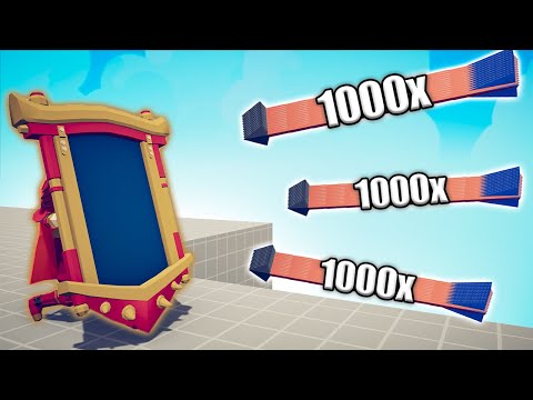 FIRE MIRROR SHIELD vs 1000x OVERPOWERED UNITS - TABS | Totally Accurate Battle Simulator 2023