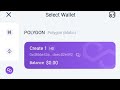 How to create POLYGON account and address