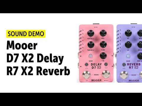 Педаль Delay для электрогитары MOOER D7 X2 DELAY - фото 2 - id-p2530561300