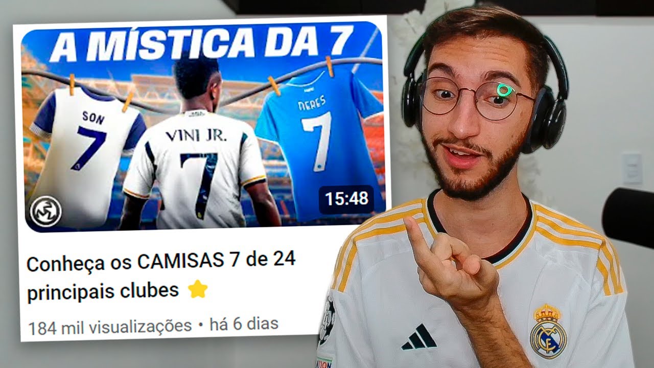 Conheça os CAMISAS 7 de 24 principais clubes ⭐