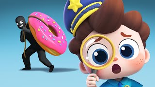 Police Chase | Donut is Missing | Nursery Rhymes & Kids Songs | BabyBus