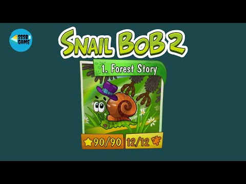 Snail BoB 2: Forest Story All Levels , 3 Stars + All Puzzle Pieces , iOS Walkthrough