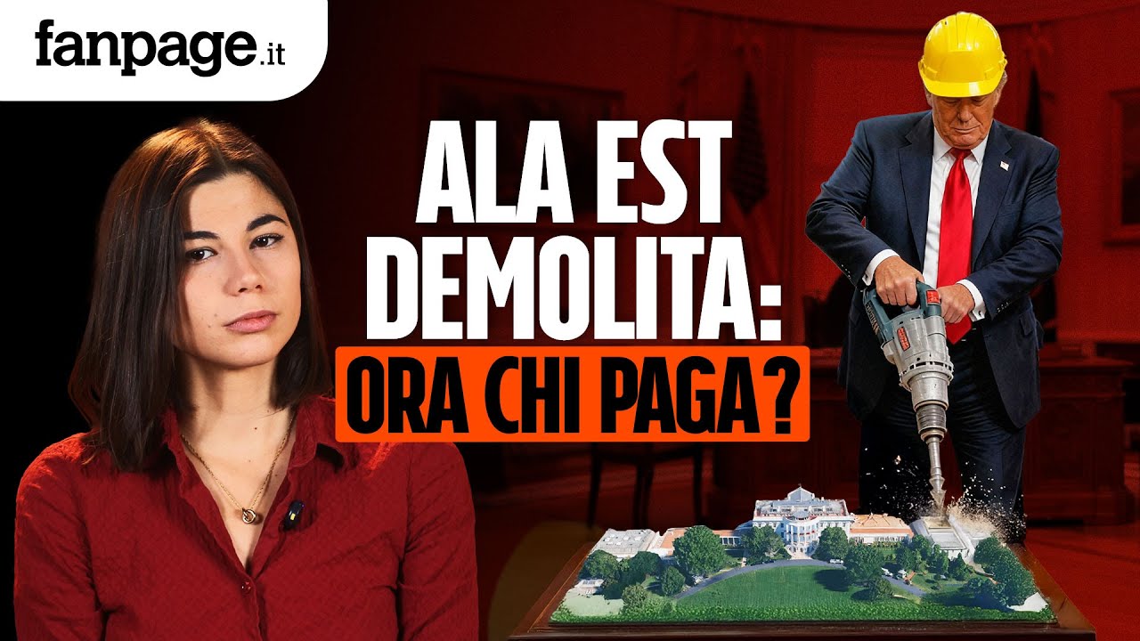 Trump demolisce la Casa Bianca! Al posto dell'Ala Est una sala da ballo di 300 milioni. CHI PAGA?