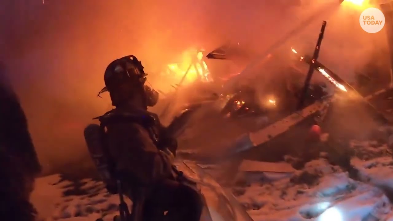 Firefighter bodycam shows dramatic response to house explosion after gas leak in Fairfax County, VA