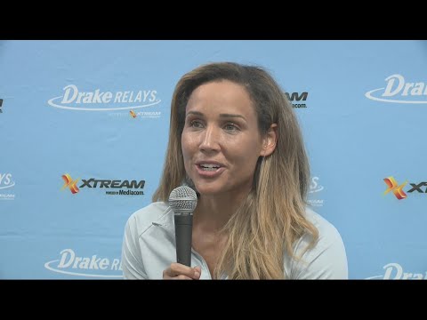 Lolo Jones into the Drake Relays Hall of Fame