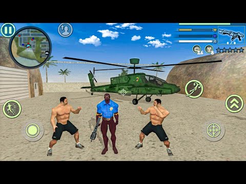 Panther Police Spider Rope Hero Vice Town Simulator USA Army Base #41 - Android Gameplay