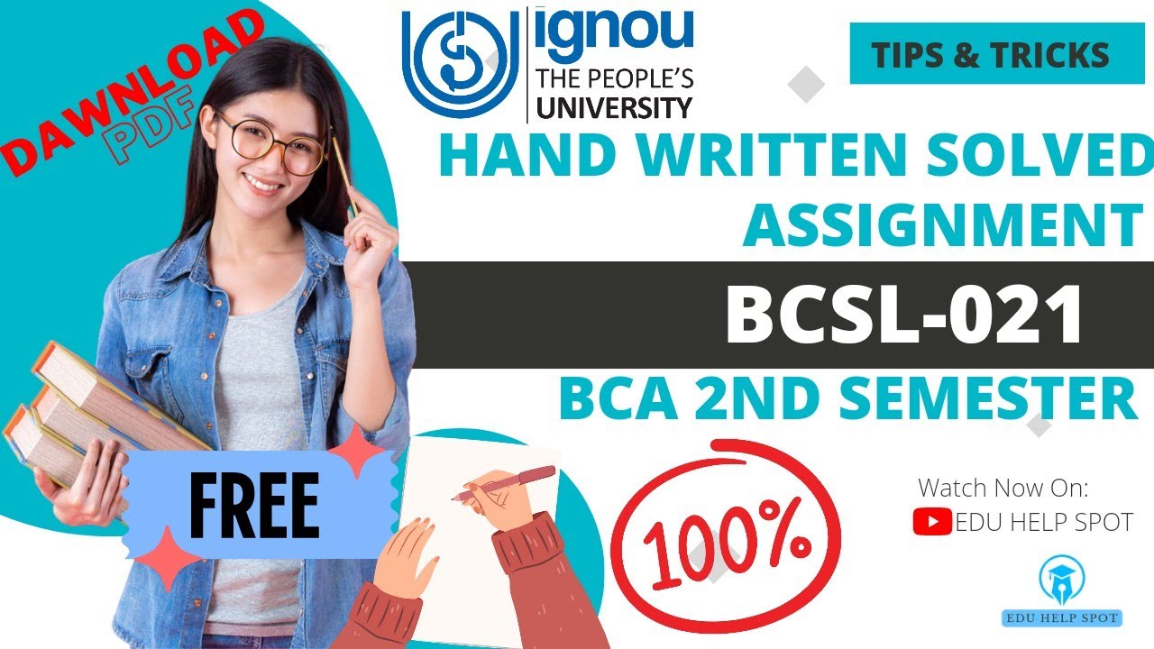 BCSL-021 Solved Assignment 2022-23 BCA 2nd Semester | IGNOU | with PDF | Assignment