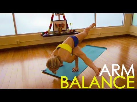 Ashtanga Yoga Arm Balance, Koundinyasana B with Kino