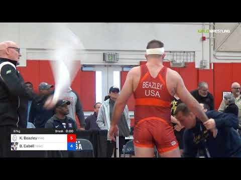 FS/FS 97 KG - SF - Kevin Beazley (NYAC) Vs. Blaize Cabell (TMWC)